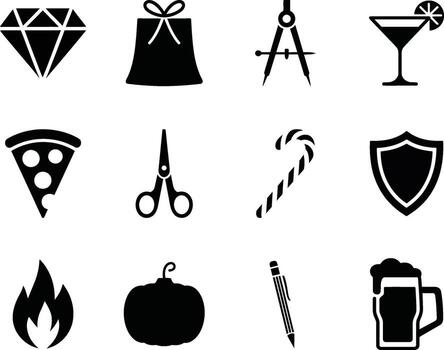 Creative design pack with diverse elements for digital and print graphics vector