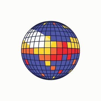 visualizante global clima patrones utilizando un basado en cuadrícula esférico mapa vector