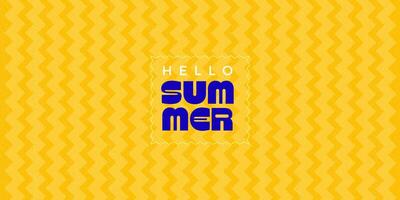 horizontal verano antecedentes con brillante amarillo mano dibujado líneas. moderno Arte minimalista estilo diseño modelo para ventas, horizontal póster, encabezamiento, cubrir, social medios de comunicación, Moda anuncios vector