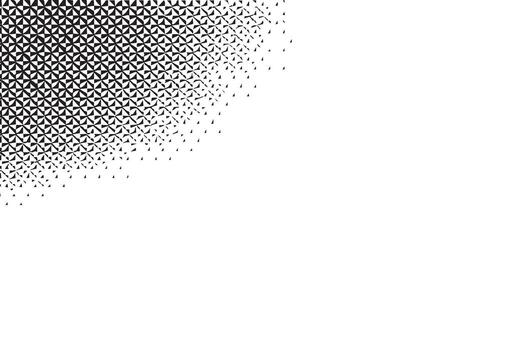 Abstract black and white halftone gradient pattern vector