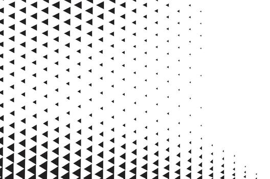 Abstract geometric pattern with fading triangles and circles vector