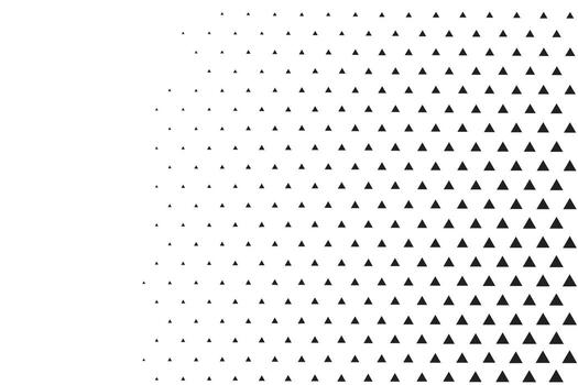 Abstract geometric pattern with gradual transition of shapes vector