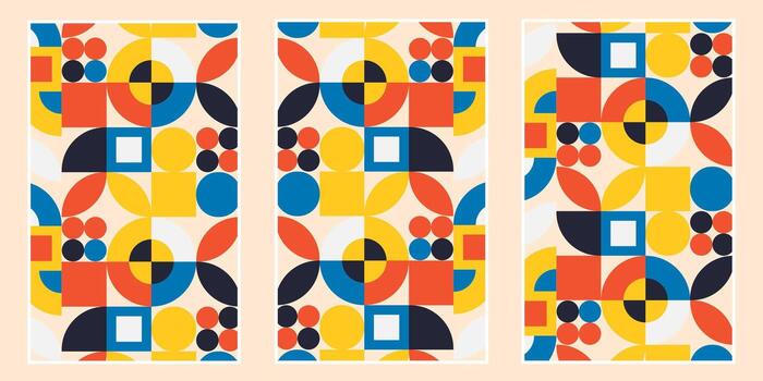 retro resumen geométrico modelo vector