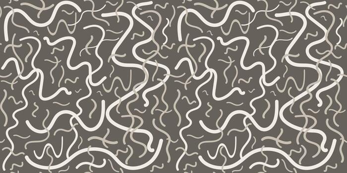 Abstract seamless pattern. Various curls, spirals, hand drawn figures, background for wallpaper, wrapping paper, textile, scrapbooking. vector