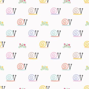 linda vistoso caracol niños modelo vector