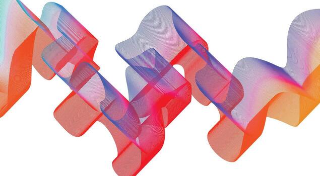 Colorful abstract wave patterns design vector