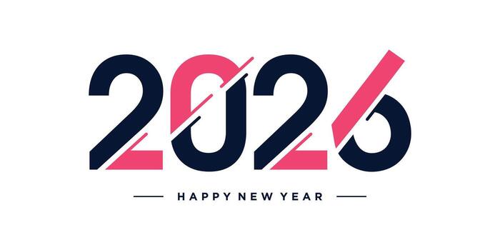 2026 design element with creative concept design idea vector