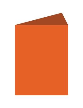 sencillo plano diseño naranja caja icono para embalaje o almacenamiento.geométrico cubo o bloquear ilustración en un 3d perspectiva vector