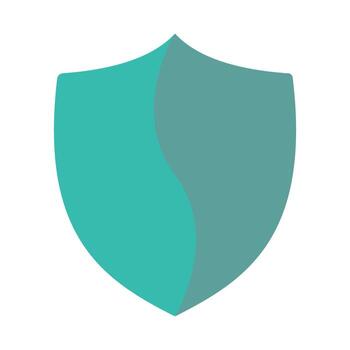 Modern abstract shield logo with a dynamic wave design. Elegant security emblem for cybersecurity and data privacy. vector