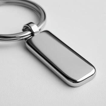 Close-up of a simple keychain photo
