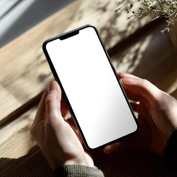 Close up of sleek smartphone screen 3 photo