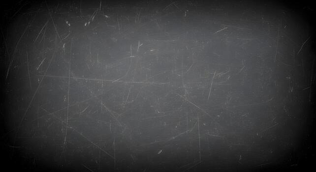 Scratched Black Board Texture Background, Dark Grunge Surface with Vignette, Abstract Chalkboard Effect, Distressed Design Element photo