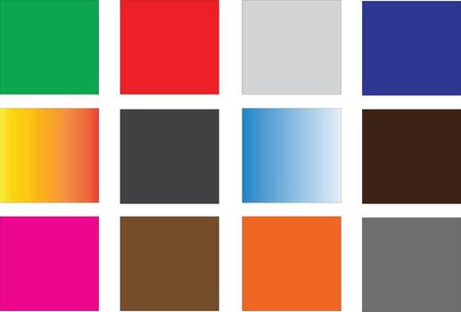 cuadrícula de doce sólido color y degradado cuadrícula en blanco antecedentes verde vector