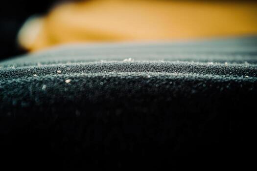Texture of fabric close-up revealing intricate details and soft layers photo