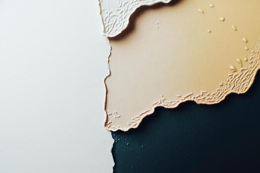 Artistic blend of textured paint layers in a modern studio setting photo