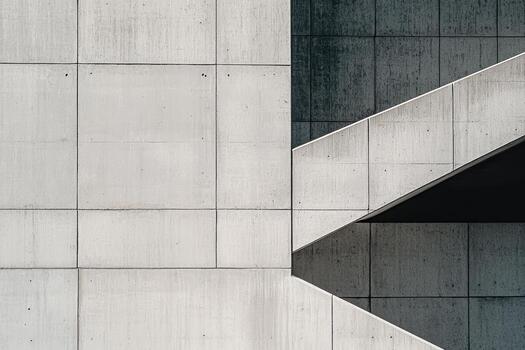 Modern architecture features concrete textures and geometric urban shapes photo