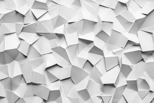 Textured white paper surface featuring abstract geometric shapes and patterns photo