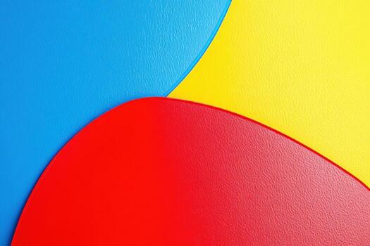 Colorful abstract shapes create a vibrant pattern on a smooth surface photo