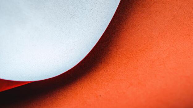 Smooth curves and vibrant colors create an artistic composition in close-up photo