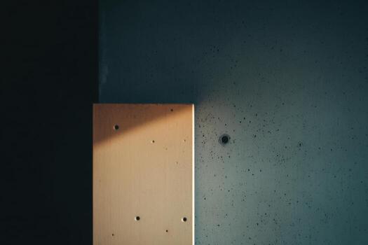 Modern architectural detail showcasing shadow and texture in a minimalist space photo