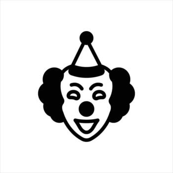 Solid icon joker vector