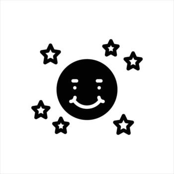 sólido icono sonrisa vector