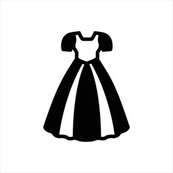 Solid icon costume vector