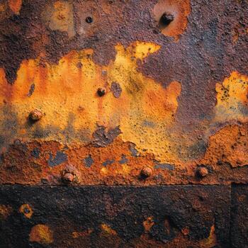 antiguo granja equipo con un resumen modelo de oxido foto