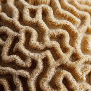 Exploring The Intricate Patterns Of Brain Coral photo