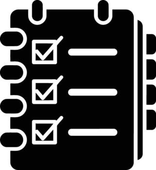 Lista de Verificación para tarea administración y organización. vector