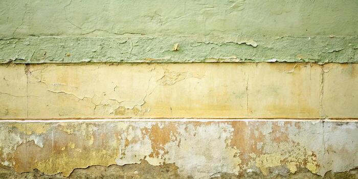Old wall with peeling paint and grunge texture photo