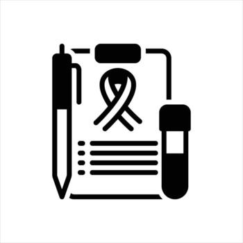 sólido investigación icono vector