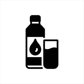 Solid icon solvent vector