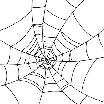 telaraña modelo en blanco antecedentes vector