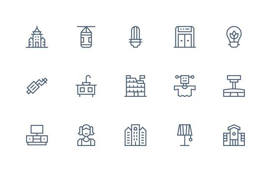 Regular Line Icons from Modern Set with 15 Vectors
