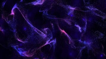 cósmico partícula redemoinho abstrato espaço nebulosa animação dentro 4k video