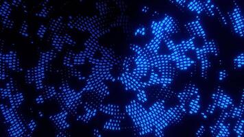 Binary Vortex Swirling Data Stream in Motion Loop Animated video