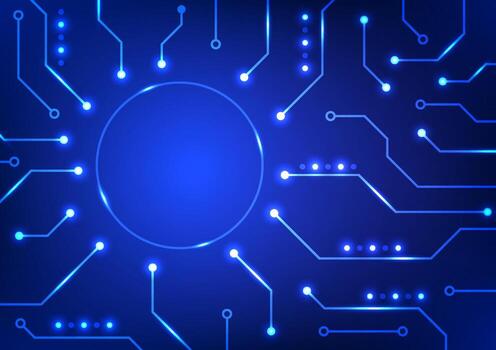 Digital technology circuit background. Circuit board data concept. Design for futuristic network hardware and system. vector