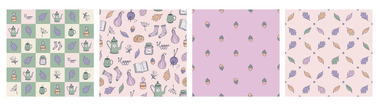 Colorful patterned backgrounds for design vector