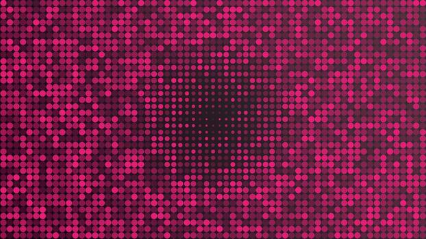 resumen trama de semitonos rosado circulo punteado modelo en degradado antecedentes vector