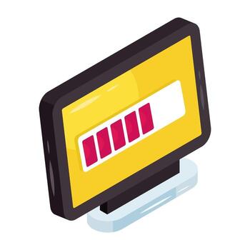 único diseño icono de sistema cargando vector