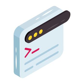 Unique icon of web coding vector