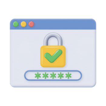 säkra logga in sida med Lösenord fält och hänglås isolerat på transparent bakgrund för design png