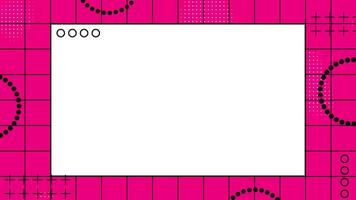 astratto pop arte stile sfondo animazione con copia spazio per testo o media video