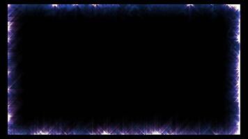 Abstract glowing frame digital rendering with geometric elements video