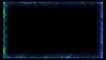 Abstract glowing frame digital rendering with film border effect video