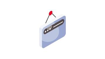 skaffa sig detta Fantastisk öppen hemsida isometrisk animerad ikon design, upp för premie använda sig av video