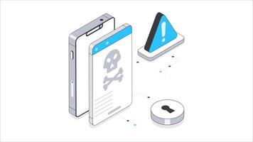 api isometrisk animation. mP4 fil video