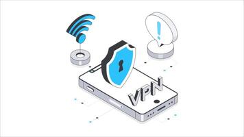 código isométrica animación. mp4 archivo video