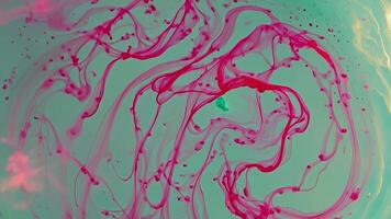 vorticoso colori creare ipnotizzante modelli nel fluido dinamica sperimentare video